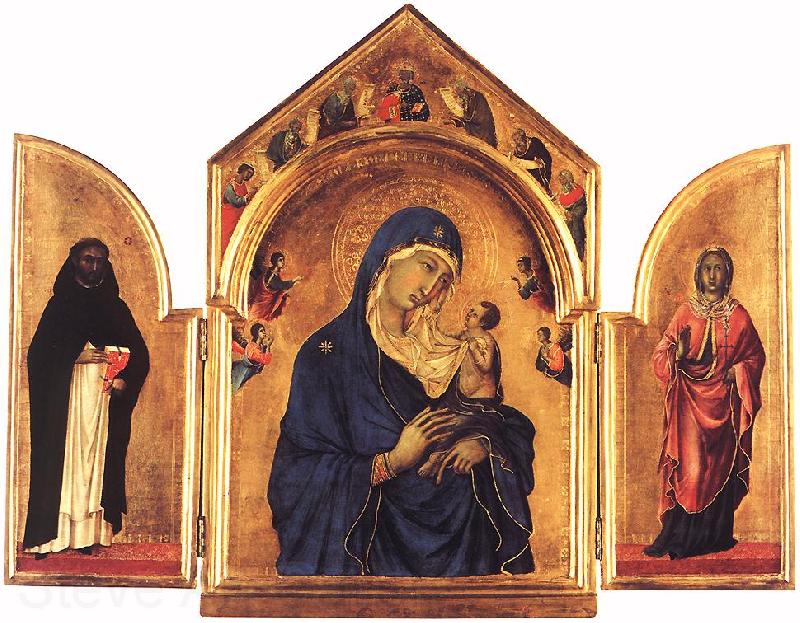 Duccio di Buoninsegna Triptych dfg Norge oil painting art